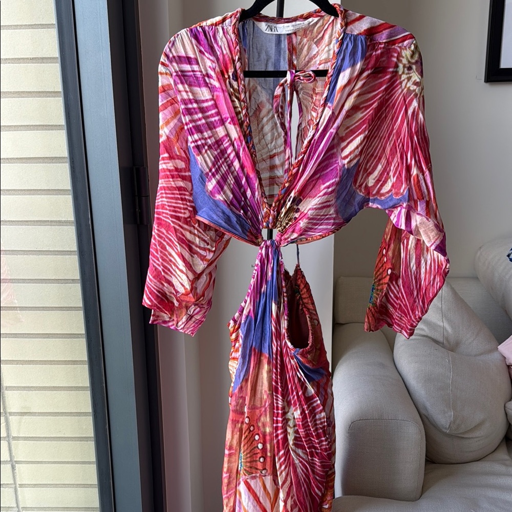 ZARA cut out maxi dress